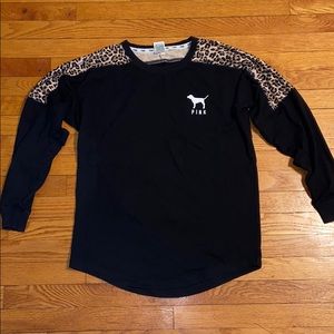 OFFERS WELCOME. PINK Long Sleeve Cheetah Shirt